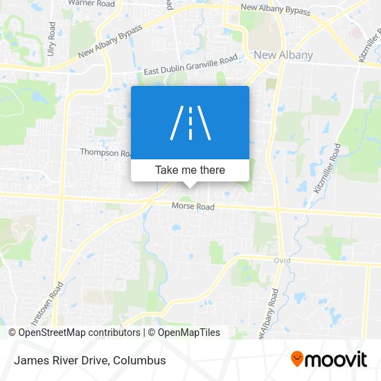 Mapa de James River Drive