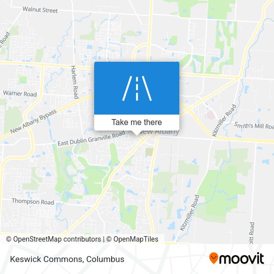 Mapa de Keswick Commons