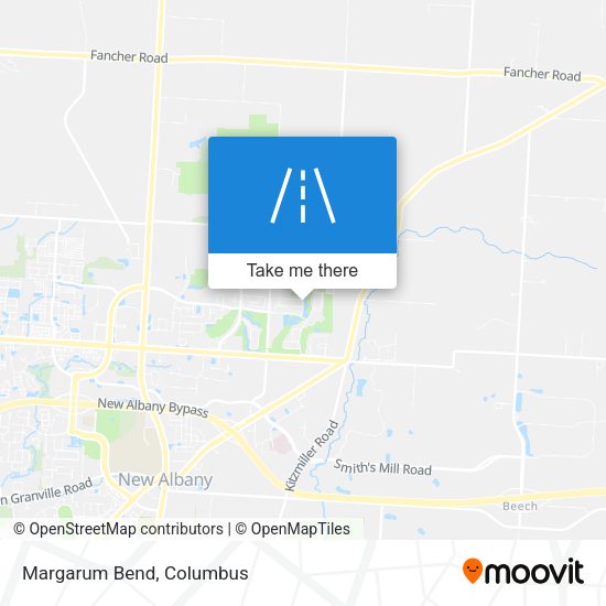 Mapa de Margarum Bend