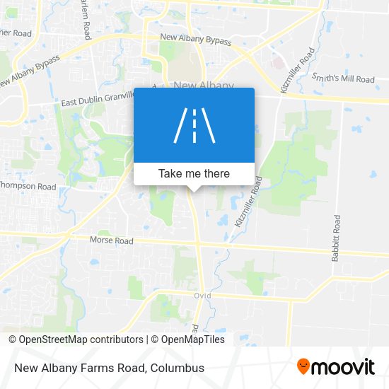 New Albany Farms Road map