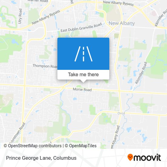 Prince George Lane map