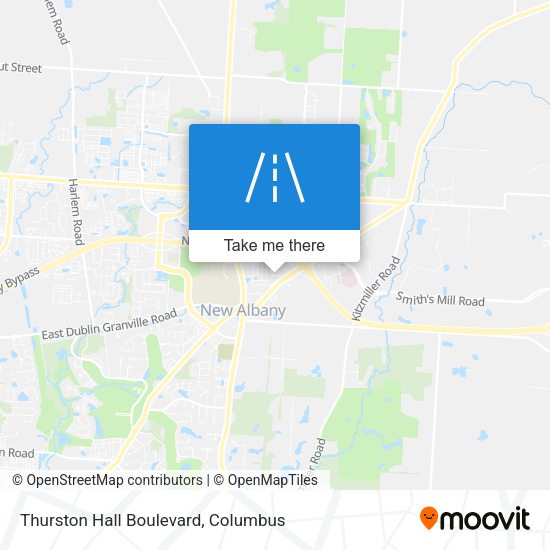 Mapa de Thurston Hall Boulevard