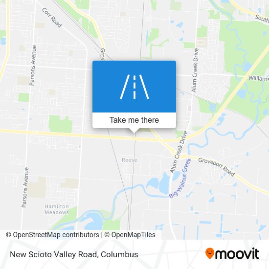 New Scioto Valley Road map