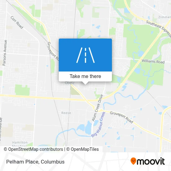 Pelham Place map