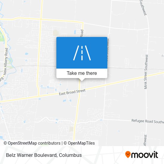 Belz Warner Boulevard map