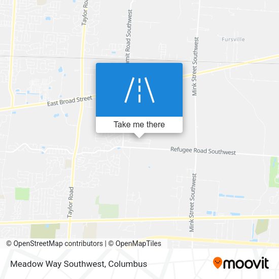 Meadow Way Southwest map