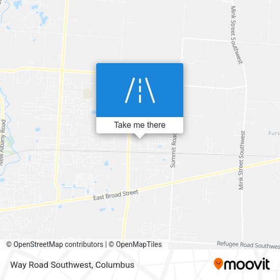 Way Road Southwest map