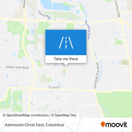 Ashmoore Circle East map