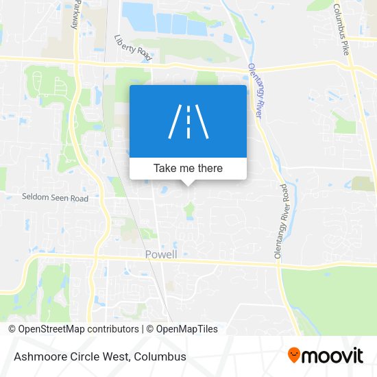 Ashmoore Circle West map
