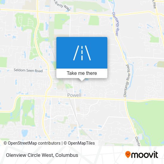 Olenview Circle West map