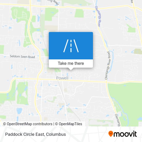 Paddock Circle East map