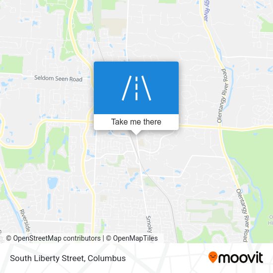 Mapa de South Liberty Street