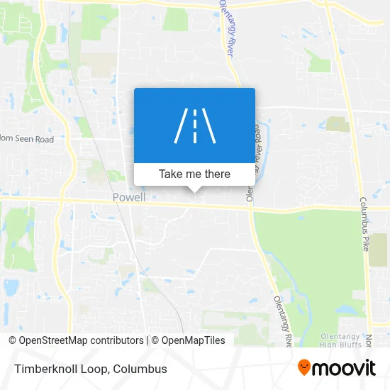 Timberknoll Loop map
