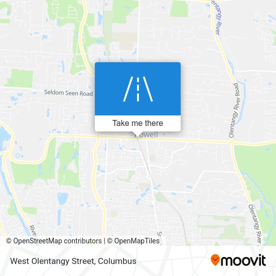 West Olentangy Street map