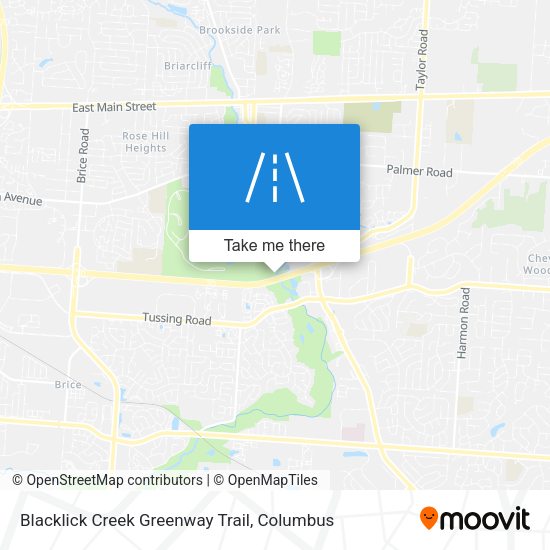 Mapa de Blacklick Creek Greenway Trail