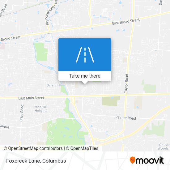 Foxcreek Lane map