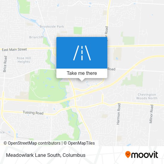 Meadowlark Lane South map