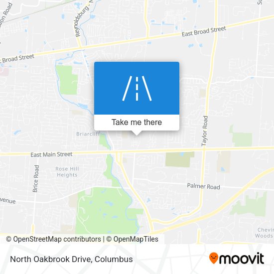 North Oakbrook Drive map