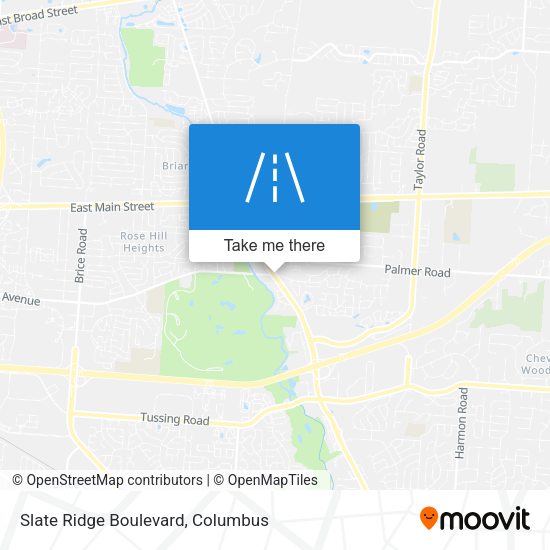 Slate Ridge Boulevard map