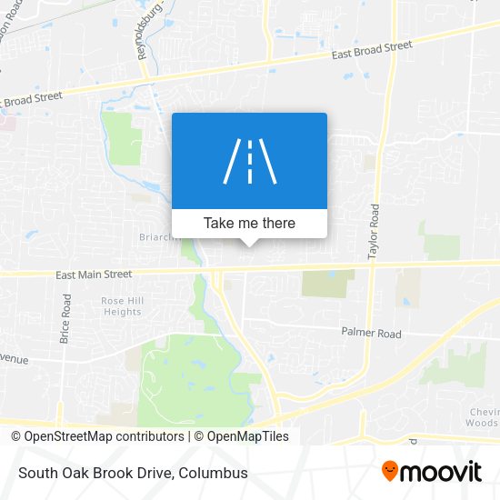South Oak Brook Drive map