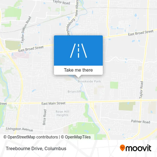 Treebourne Drive map