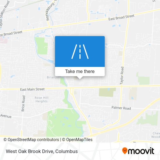 Mapa de West Oak Brook Drive