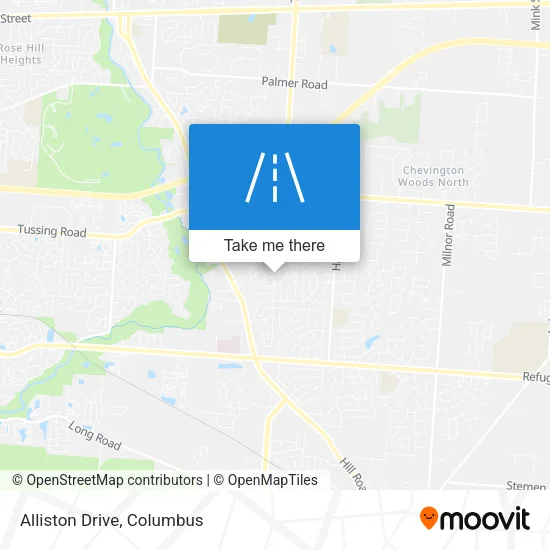 Alliston Drive map