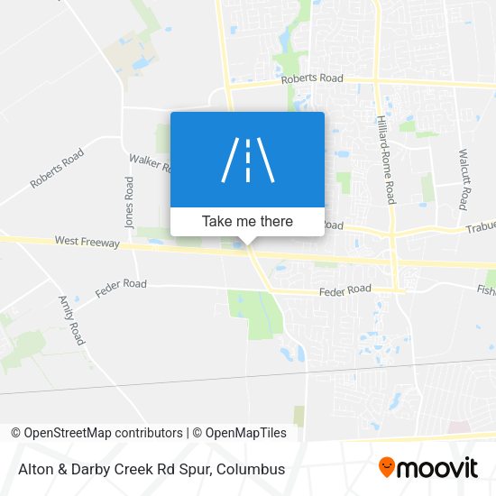 Mapa de Alton & Darby Creek Rd Spur