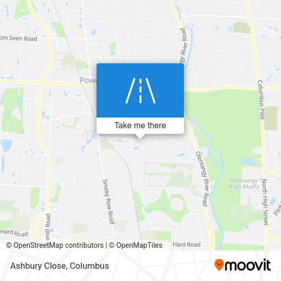 Mapa de Ashbury Close