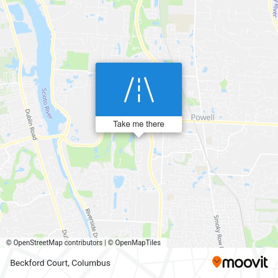 Mapa de Beckford Court