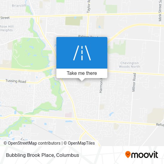 Bubbling Brook Place map