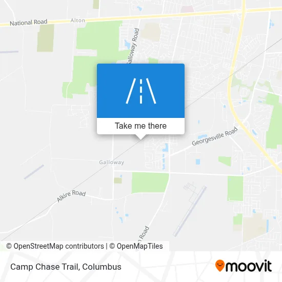 Camp Chase Trail map