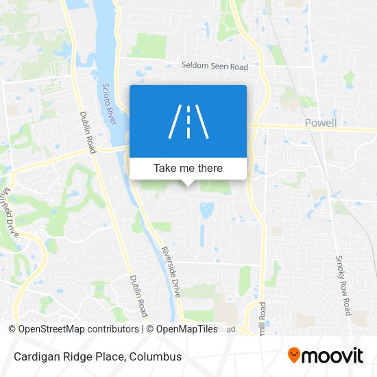 Cardigan Ridge Place map