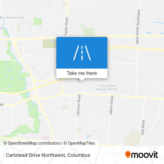 Carlstead Drive Northwest map