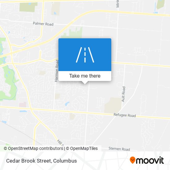 Cedar Brook Street map