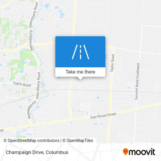 Champaign Drive map