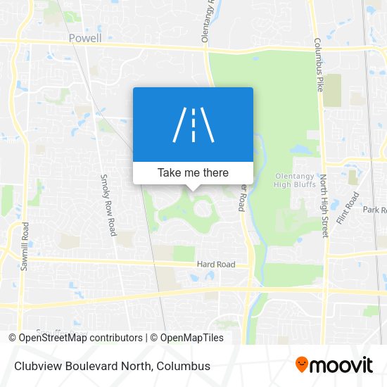 Clubview Boulevard North map