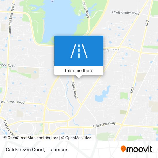 Mapa de Coldstream Court