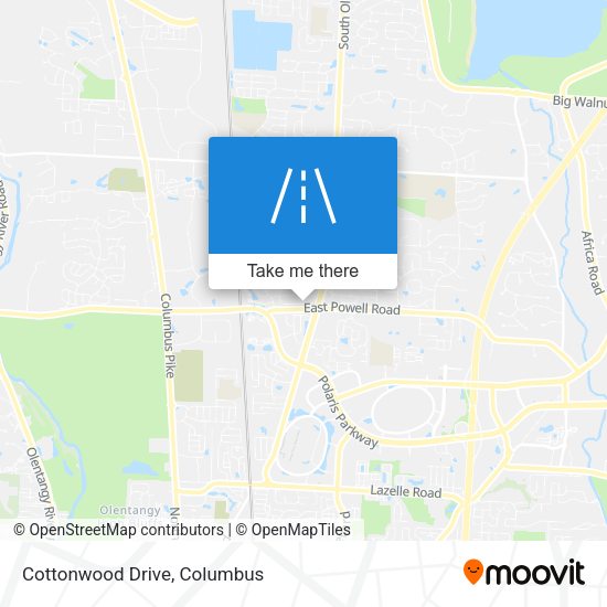 Mapa de Cottonwood Drive