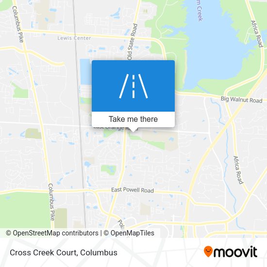 Mapa de Cross Creek Court