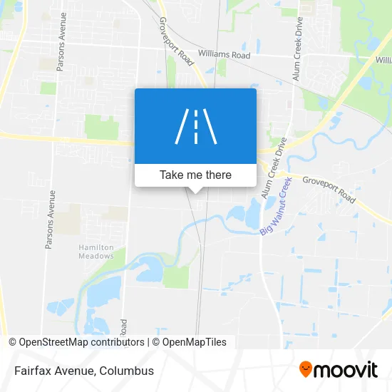 Mapa de Fairfax Avenue