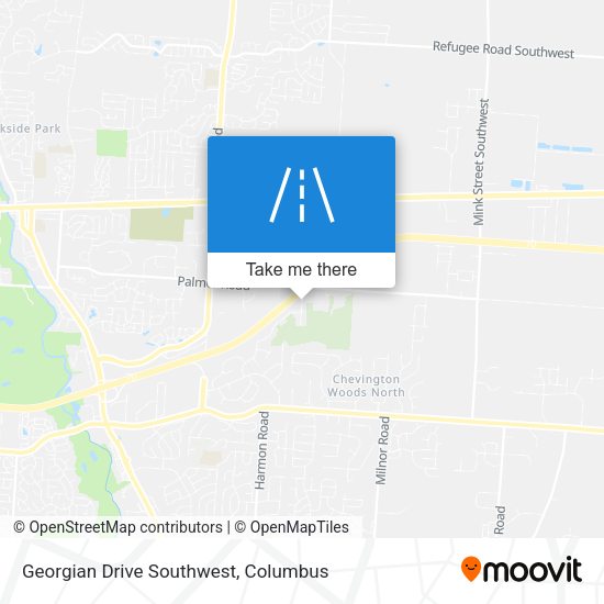 Georgian Drive Southwest map