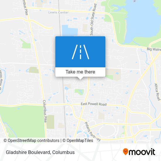 Gladshire Boulevard map