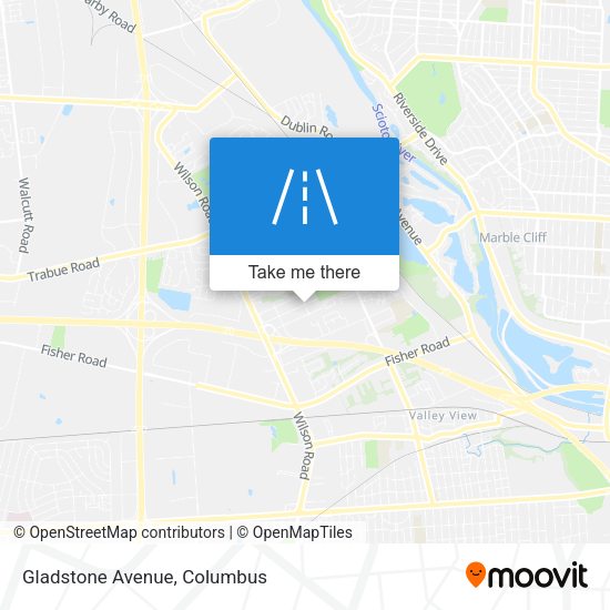Mapa de Gladstone Avenue