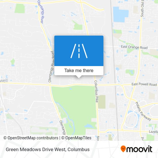 Green Meadows Drive West map