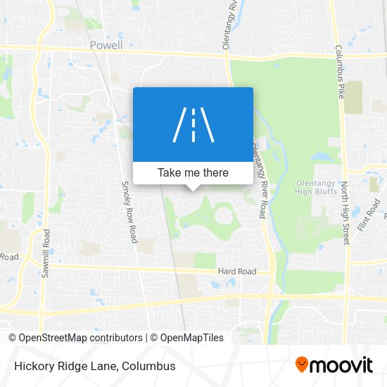 Mapa de Hickory Ridge Lane