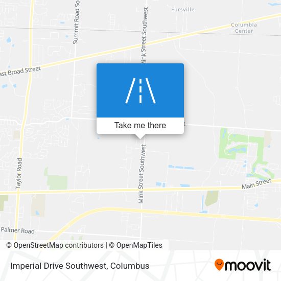 Imperial Drive Southwest map