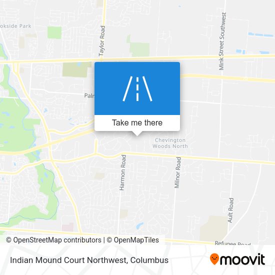 Mapa de Indian Mound Court Northwest