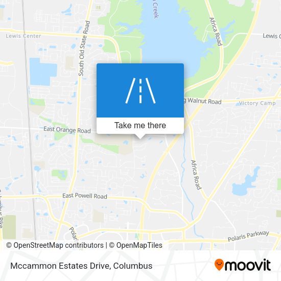 Mccammon Estates Drive map