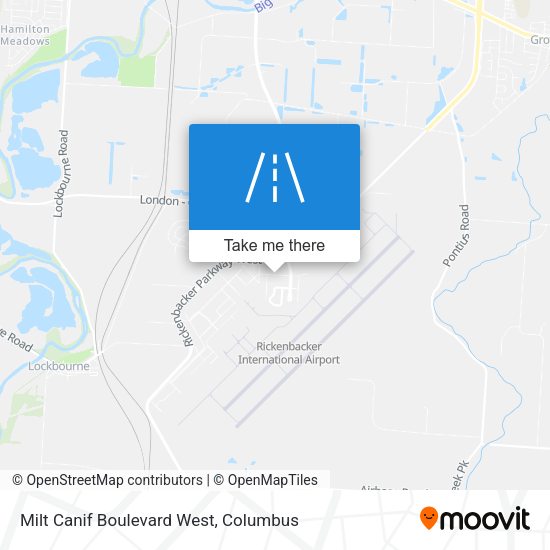 Milt Canif Boulevard West map